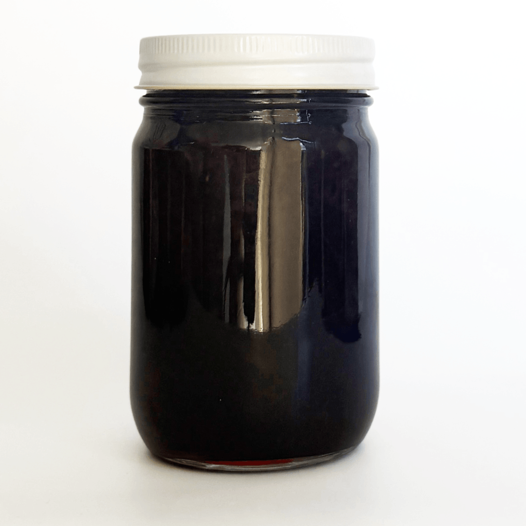 Back of jam jar