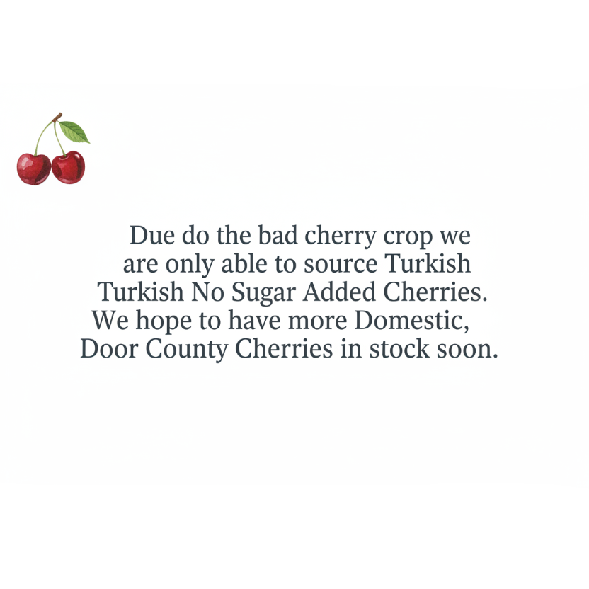 (Turkish) Organic Dried Cherries No Sugar Added